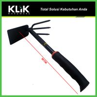 Pacul Garuk Mini Besi 2 Fungsi Gagang Karet Alat Berkebun Garden Tool