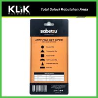 Sabetzu Kikir Besi Set 6 Pcs 4 Inch 100 mm - Assorted Files Set