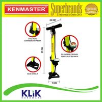 Kenmaster Pompa Angin Ban Sepeda Motor Mobil Bola Plus Meter KM-5435B Pentil Presta Schrader