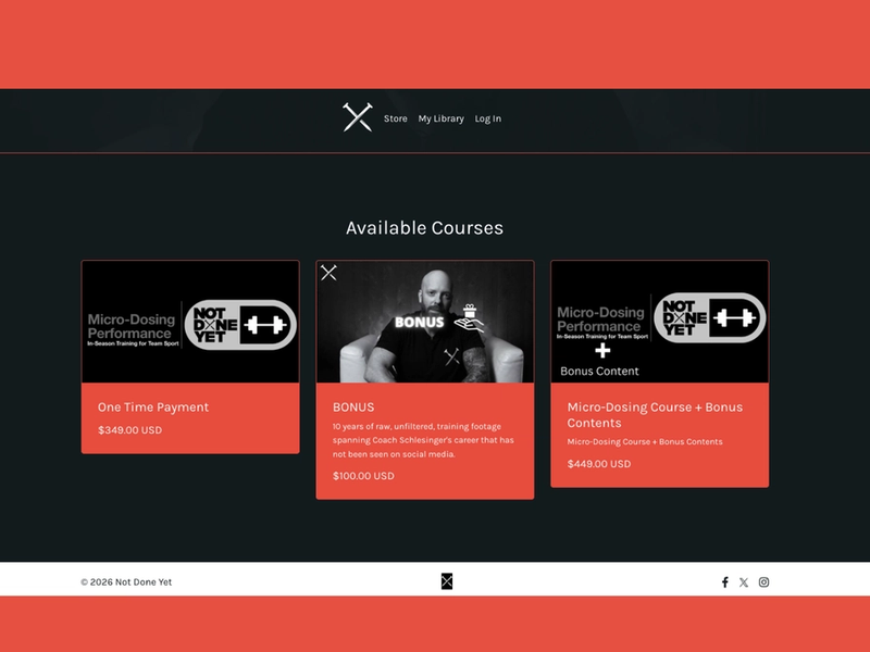 An NBA strength coach needed his courses on Kajabi and ready to sell. We ran a pre-sale that brought in $14,000 before the course was finished. — Not Done Yet