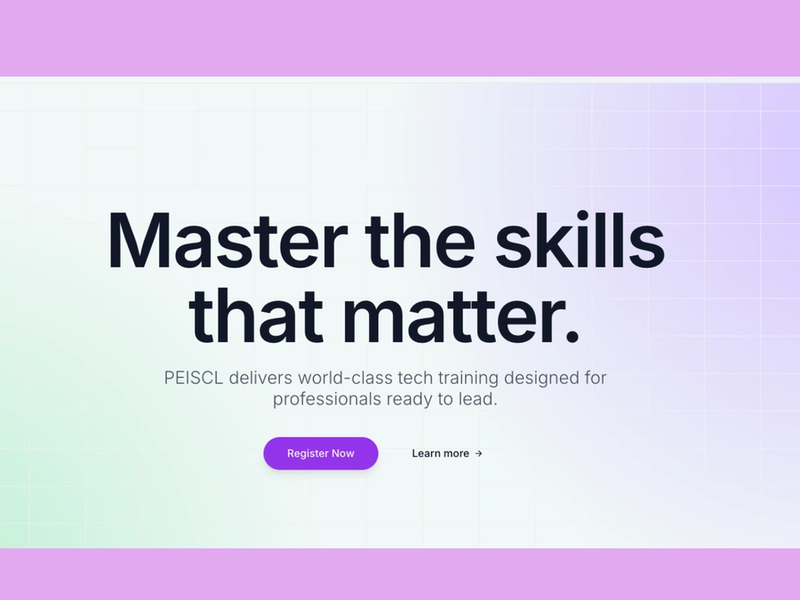 PEISCL wanted its tech skills training online, from basic computer skills to AI policy for government. I built the site, launch strategy, and payment setup. — PEISCL