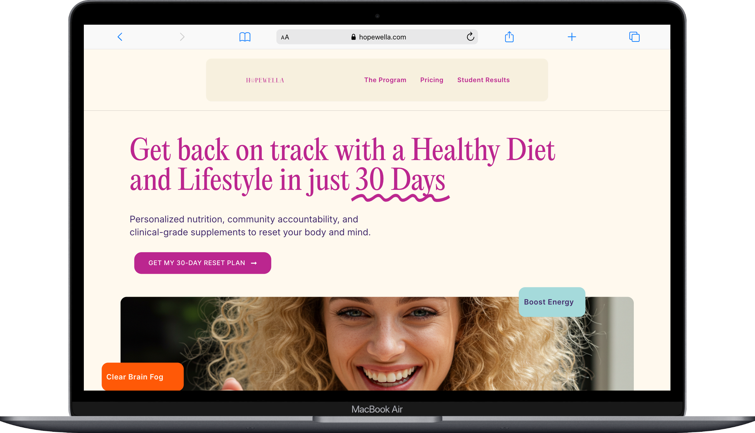 Autumn Beam runs several programmes at Hopewella. I built the sales pages, email campaigns, Zapier automations, and launch plans that keep them selling. — Hopewella