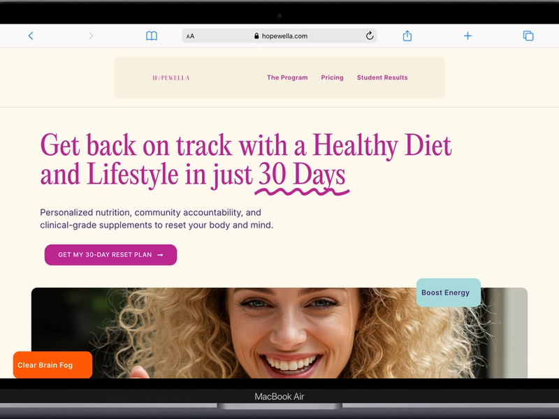 Autumn Beam runs several programmes at Hopewella. I built the sales pages, email campaigns, Zapier automations, and launch plans that keep them selling. — Hopewella