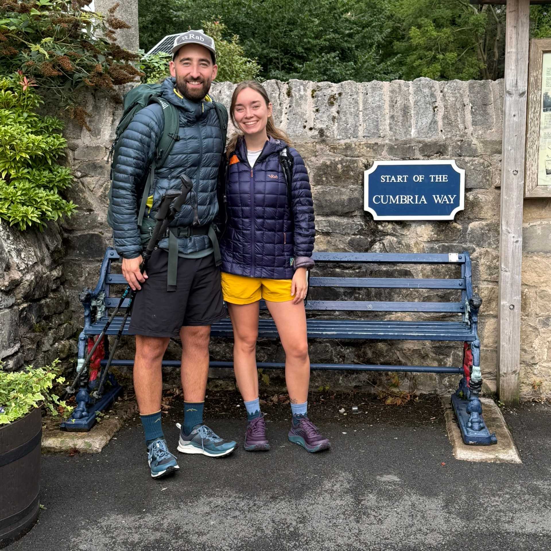 Gearing up to start the Cumbria way
