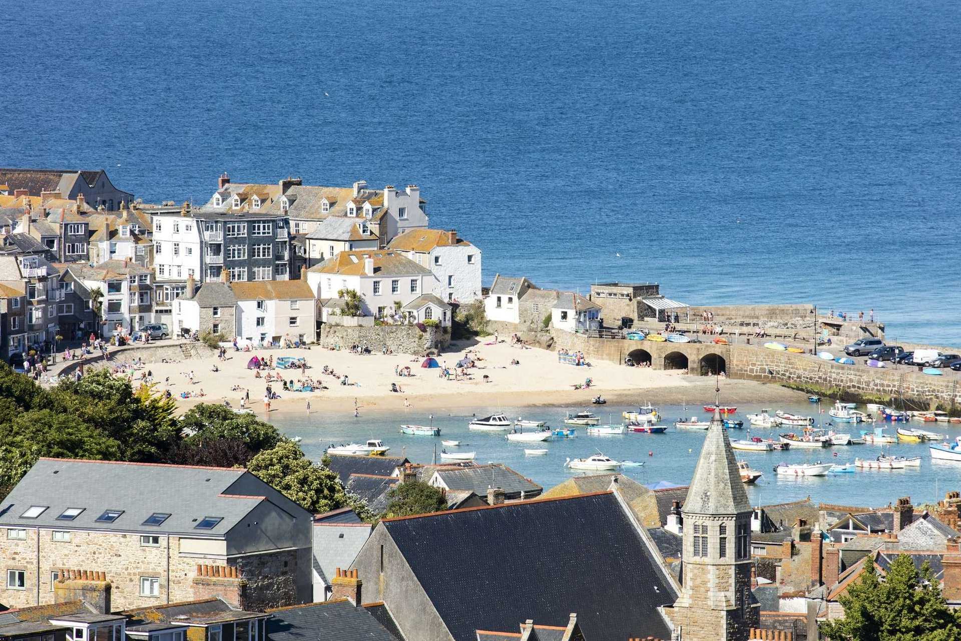southwest coast path Image of Pier & Dock St Ives, Cornwall Coast Path