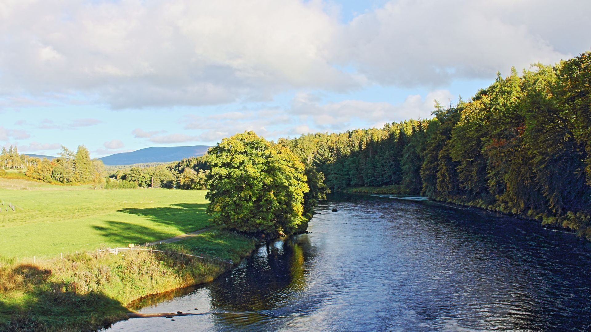 River Spey on a sunny day