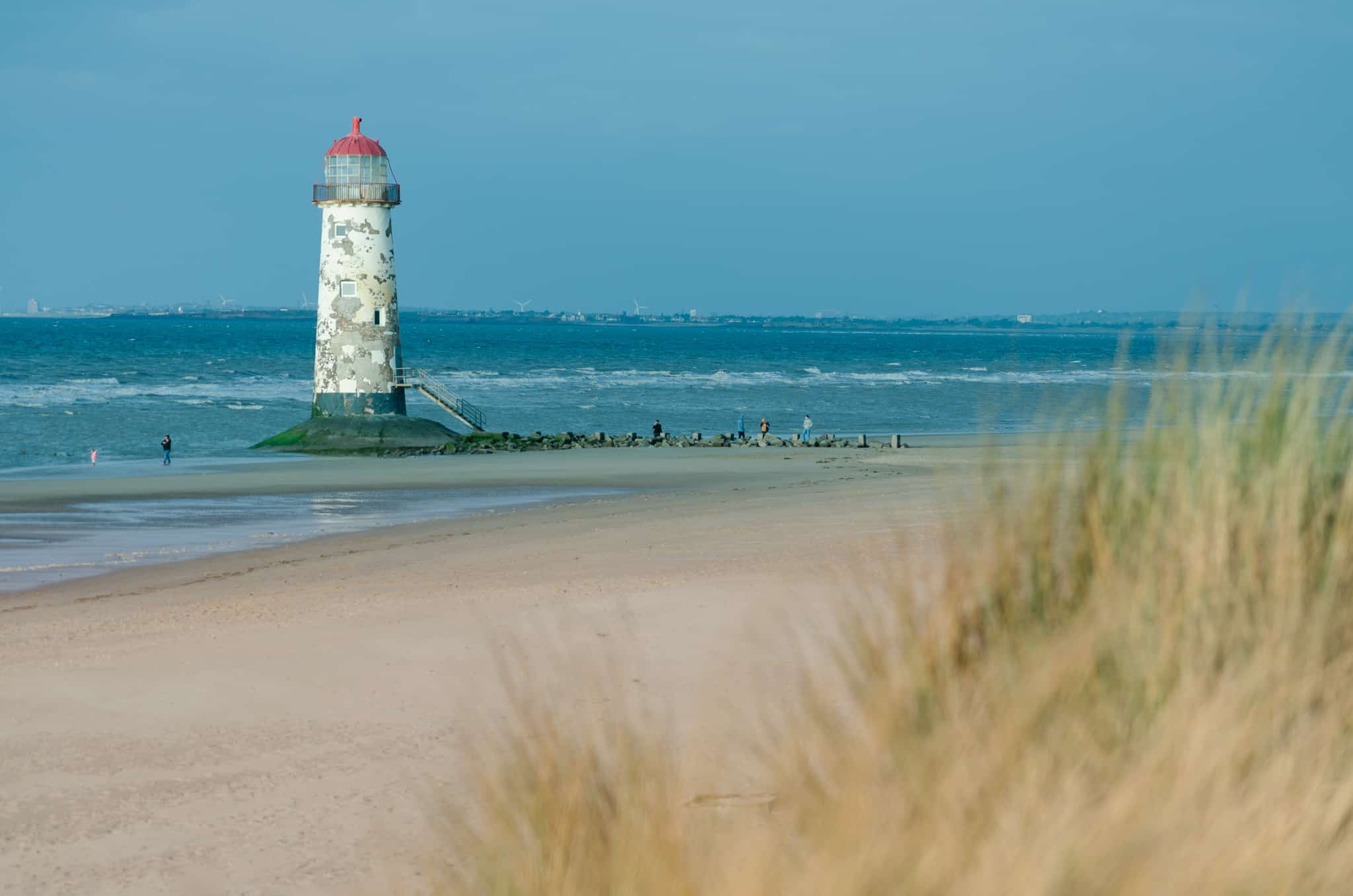 Talacre beach on the North Wales Coast Path