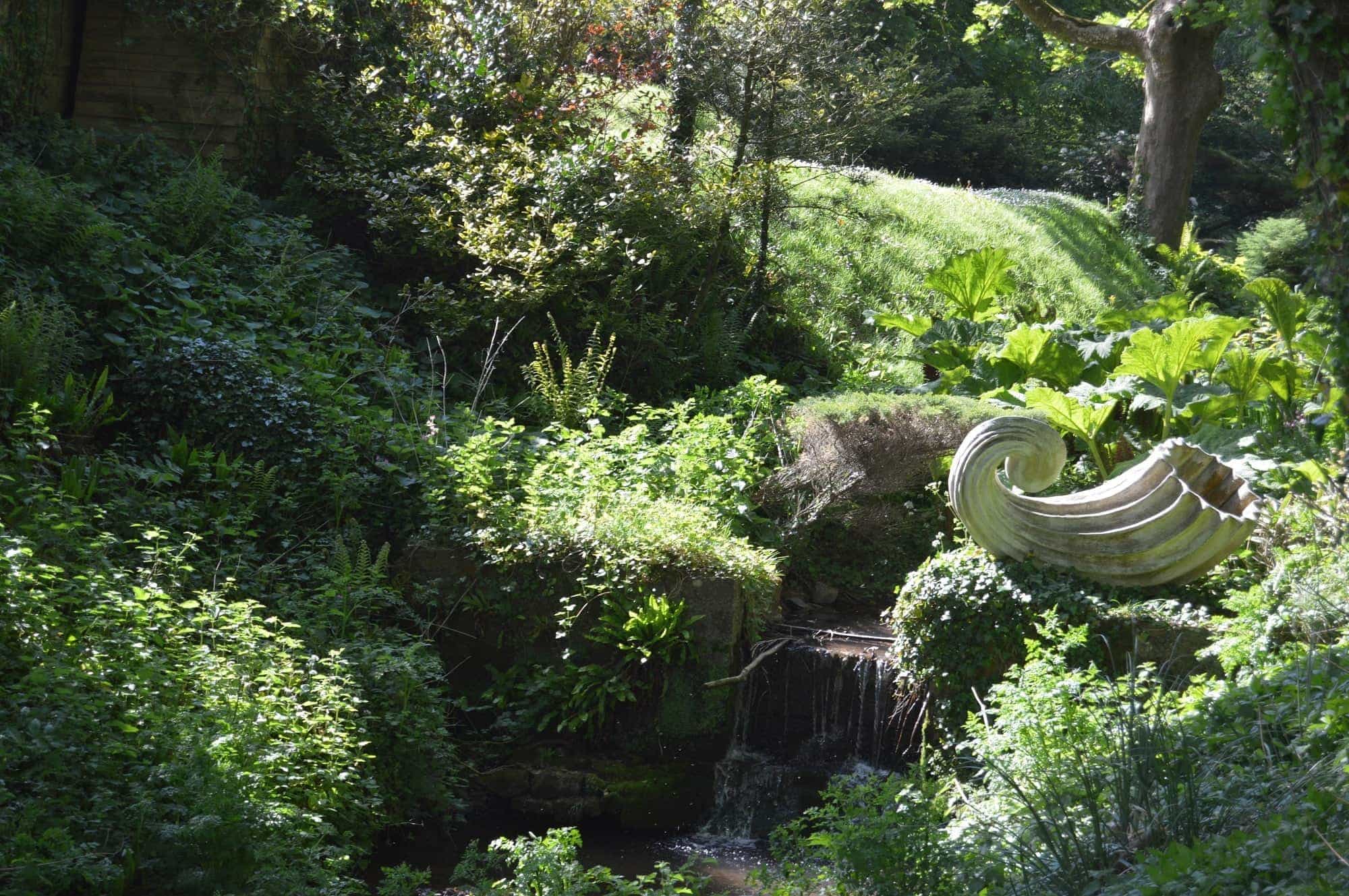 Conch sculpture on way to Llansteffan Castle