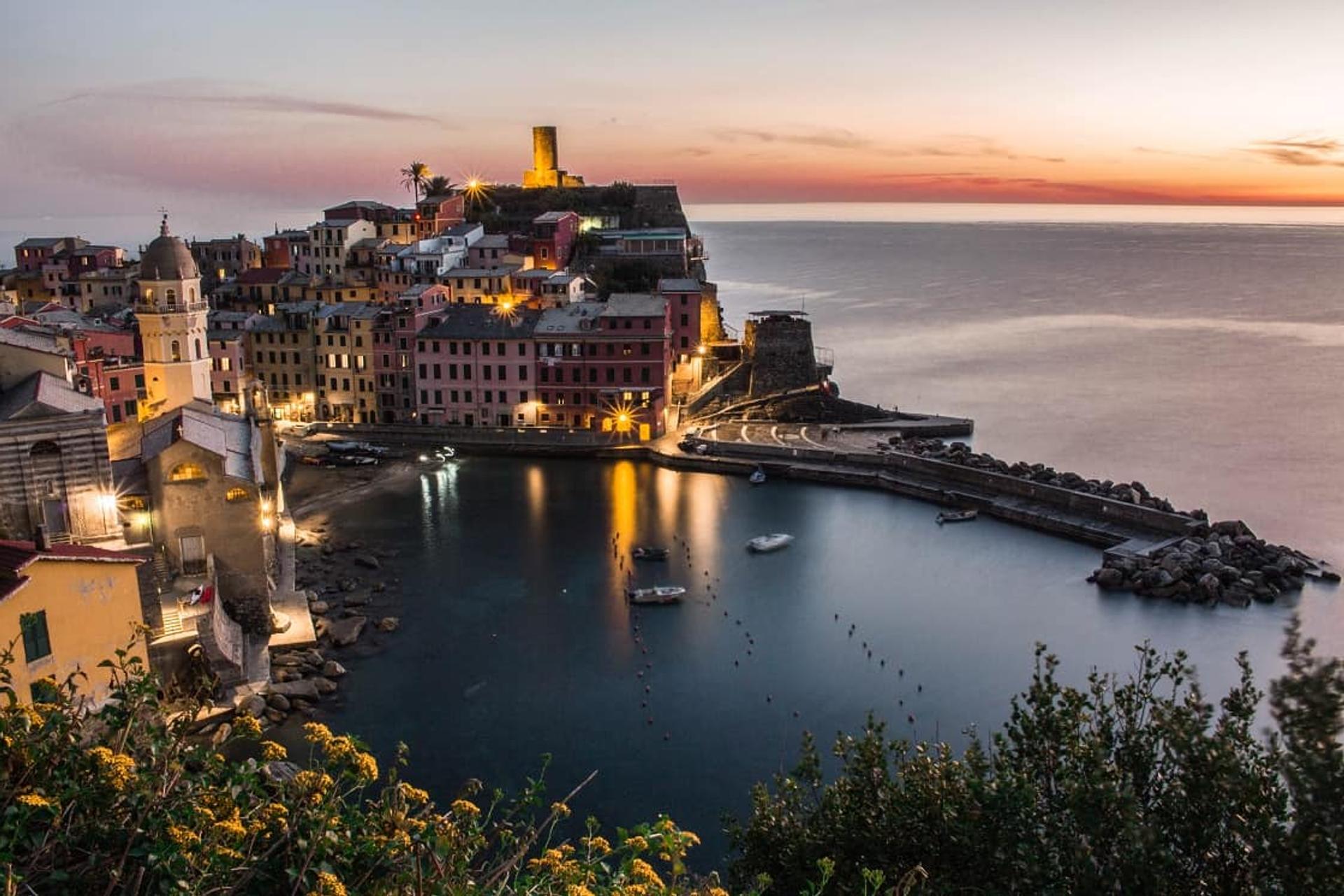 Vernazza at dusk