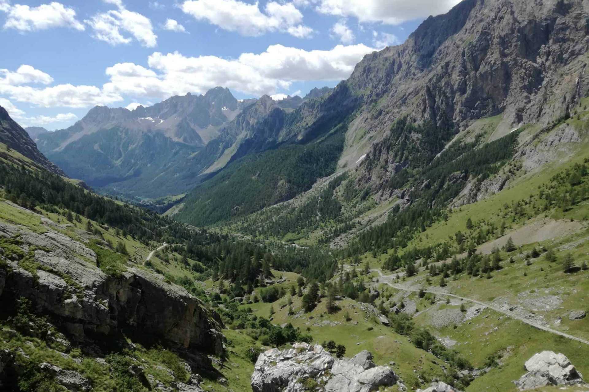 A scenic view of the Maira Valley (Val Maira)