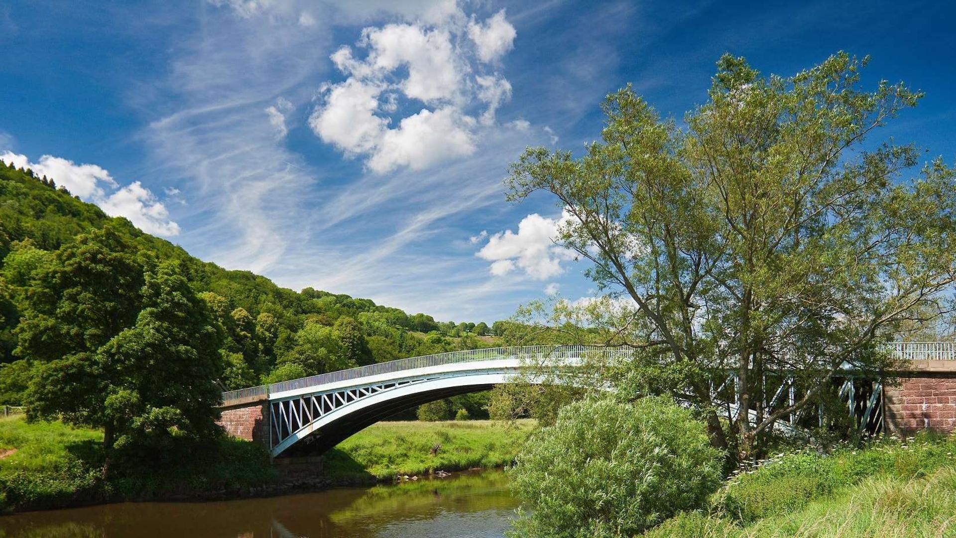 Bridge stretching over the river
