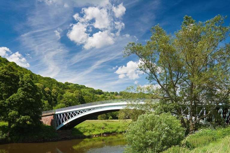 Bridge stretching over the river
