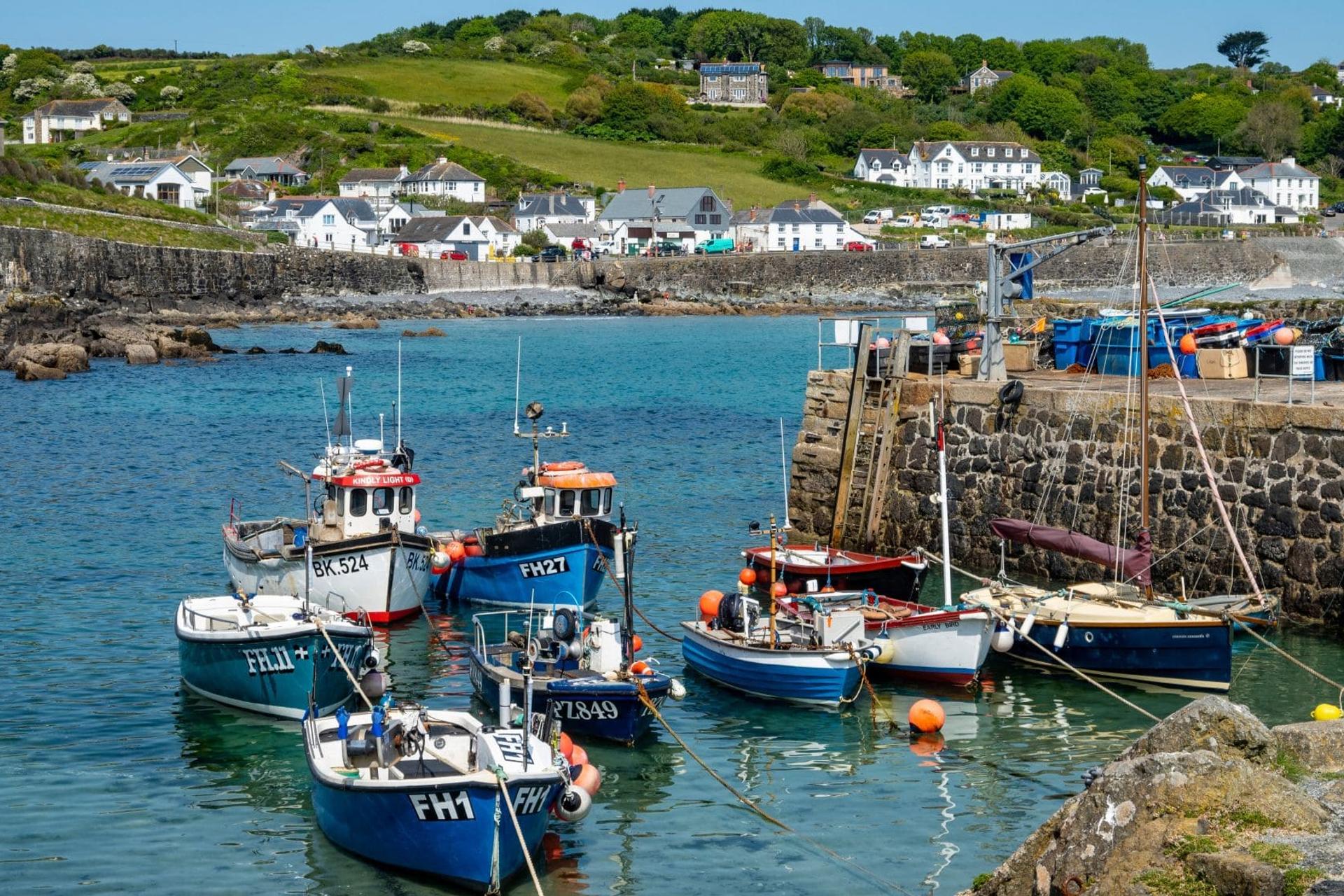 Fishing Village of Coverack on South West Coast