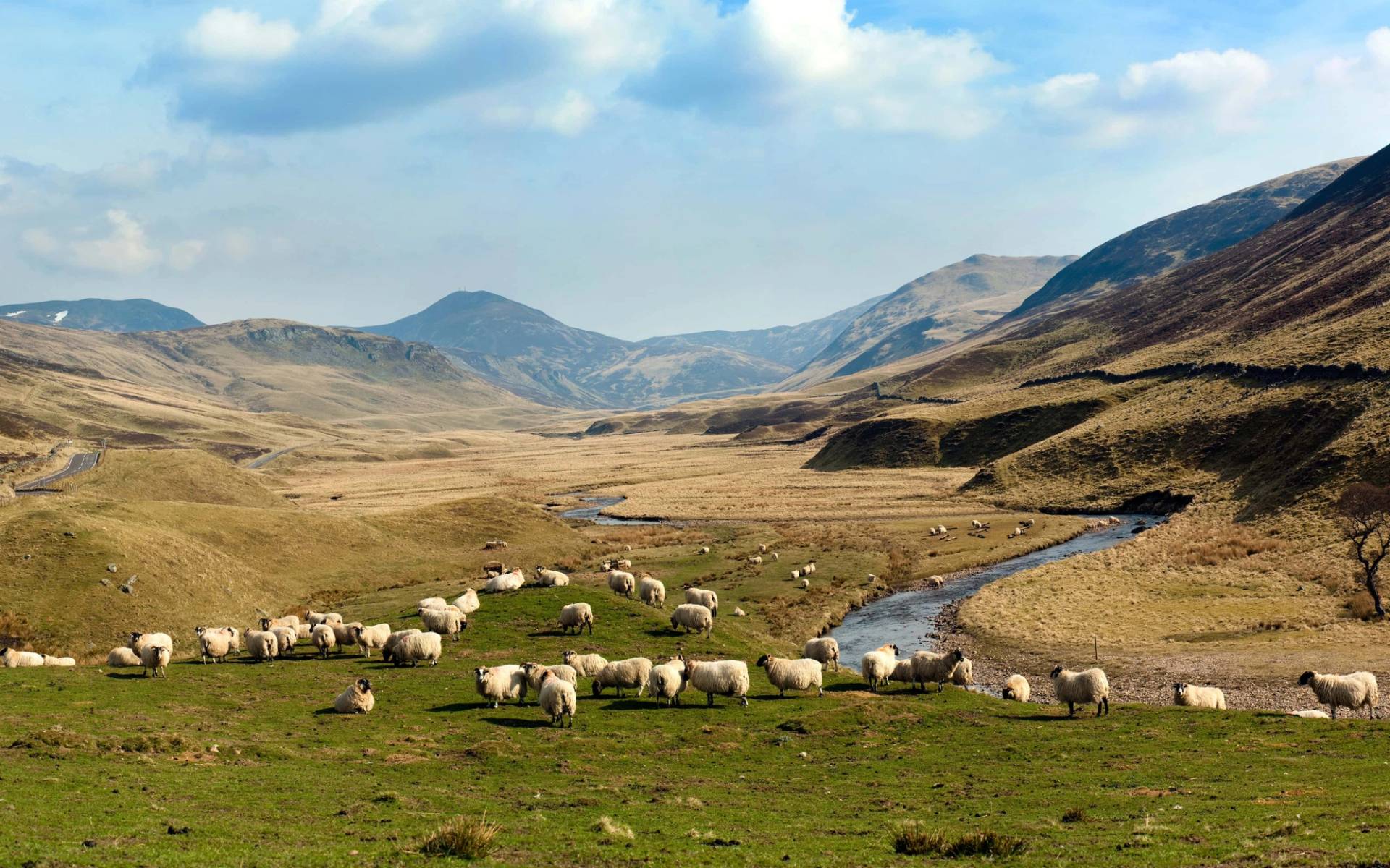 Glen Shee on the Braemar to Spittal of Glenshee Road