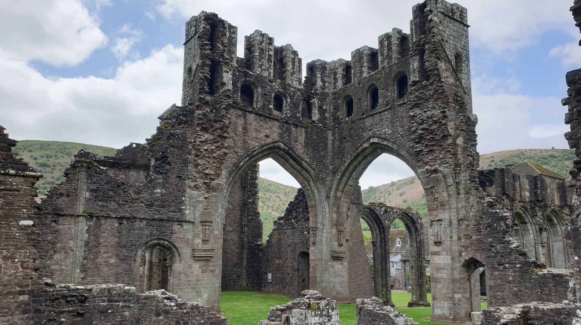Llanthony Abbey, within the Black Mountains area