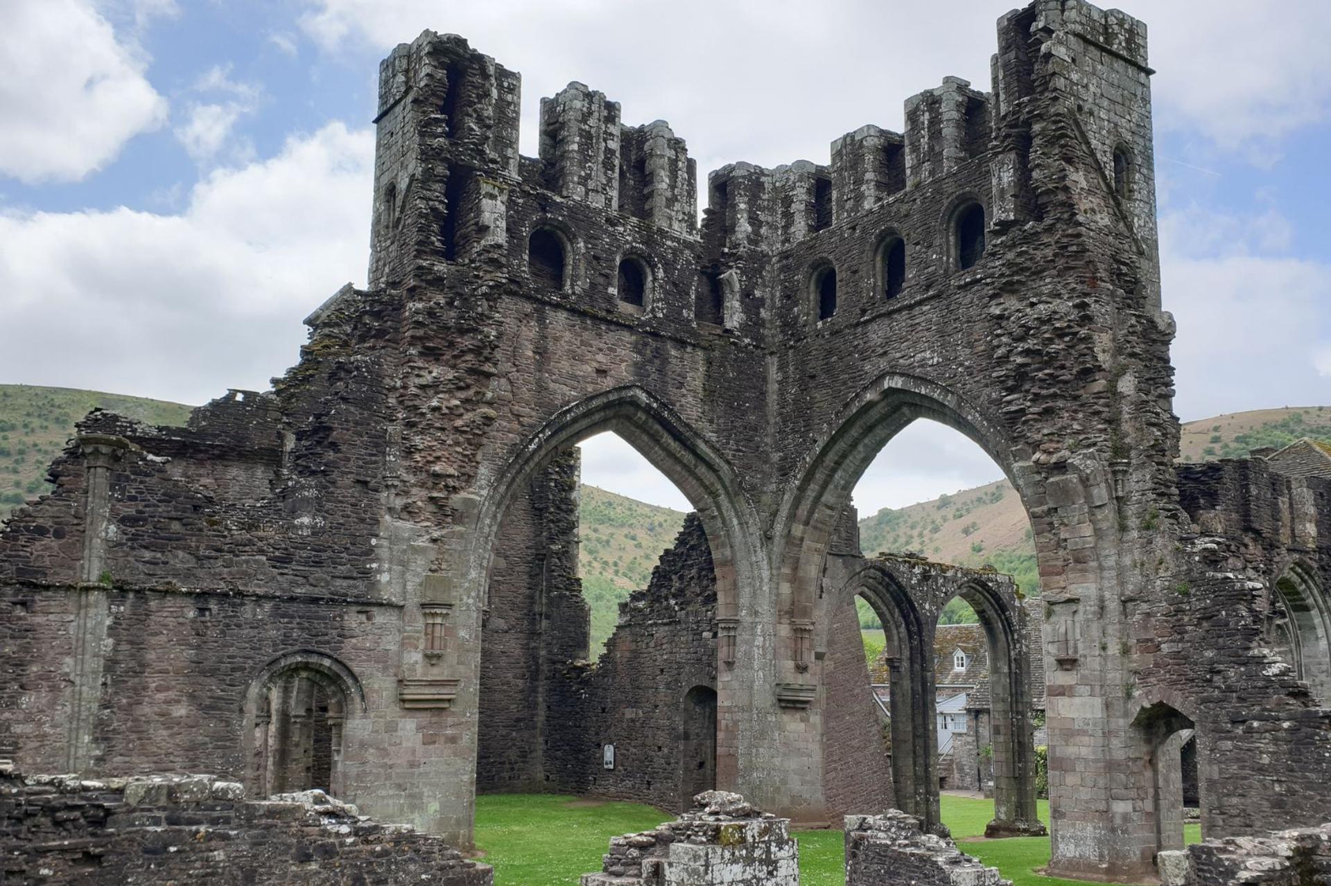 Llanthony Abbey, within the Black Mountains area