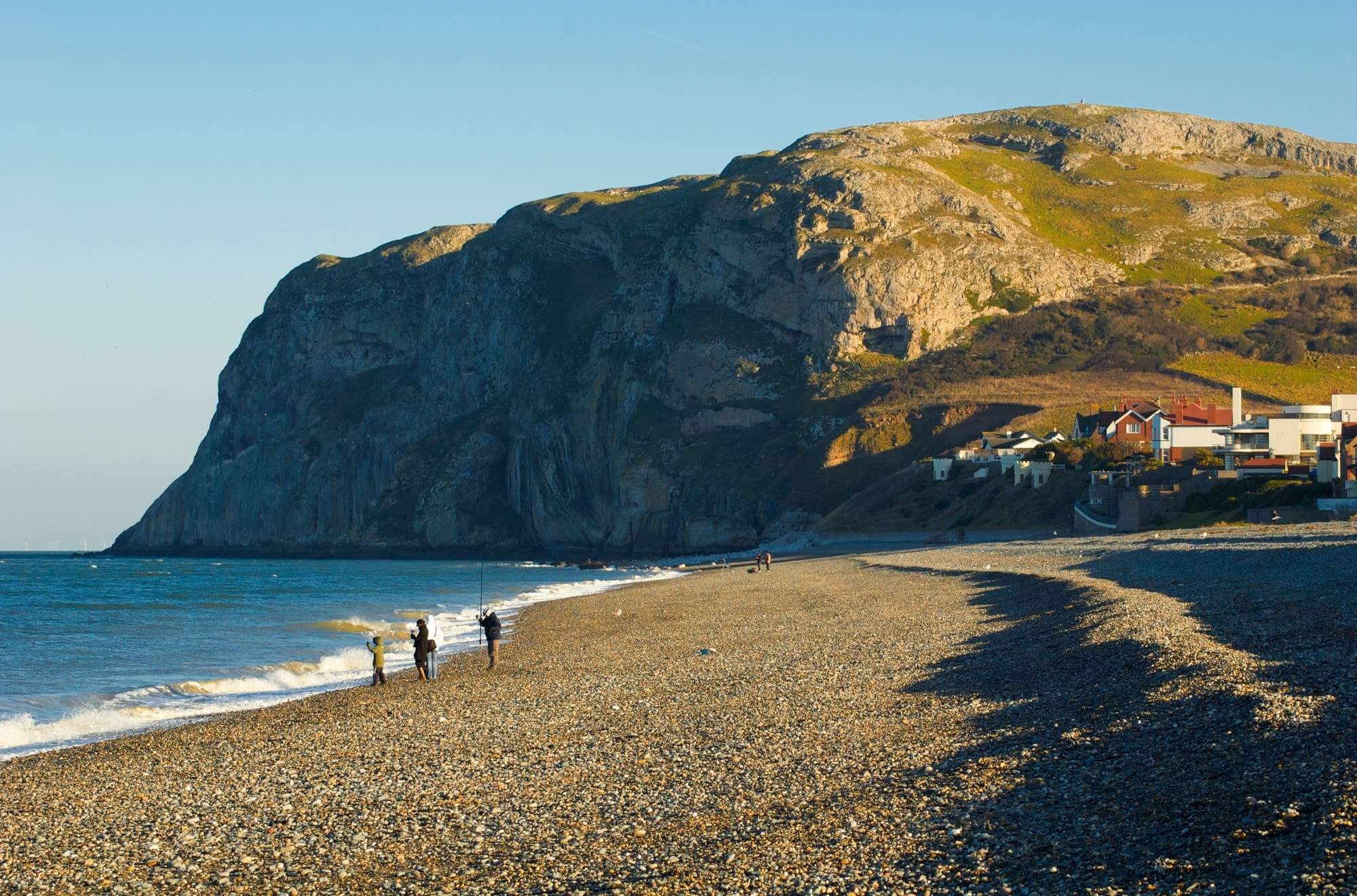 North Wales Walks Image of Little Orme overlooking Llandudno Bay, North Wales
