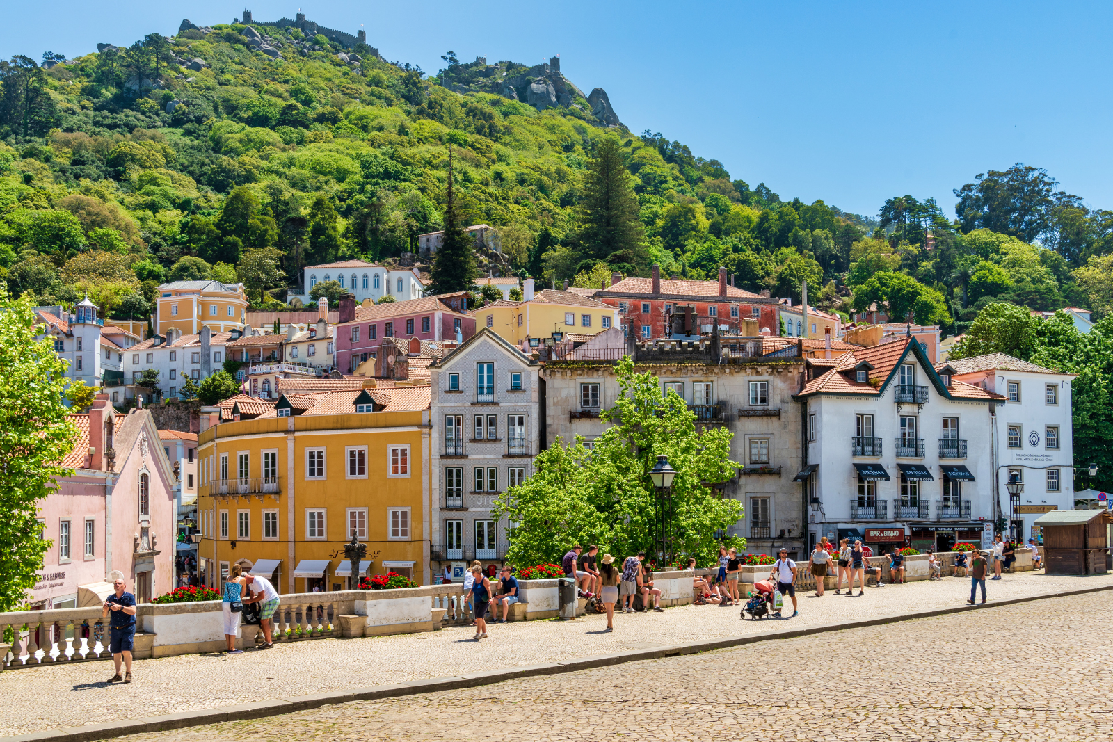 View of the historic town of Sintra, Portugal.