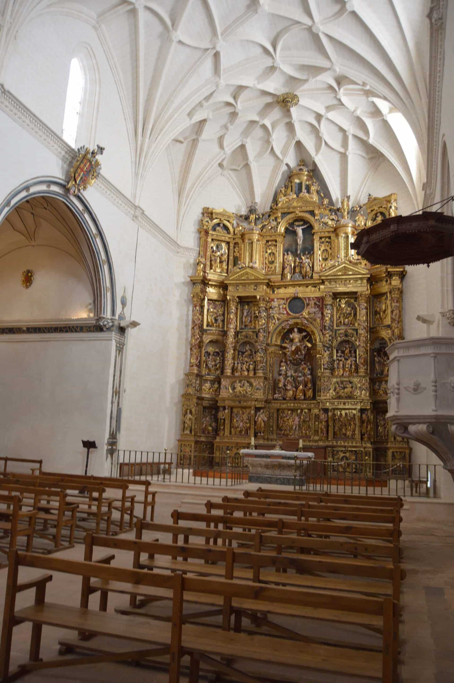 Interior of the collegiate church in Alquézar, Aragon, Spain