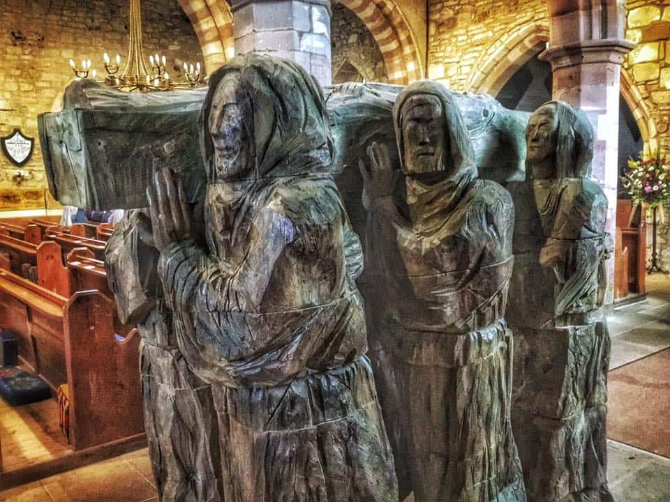 Holy Island, church at Lindisfarne