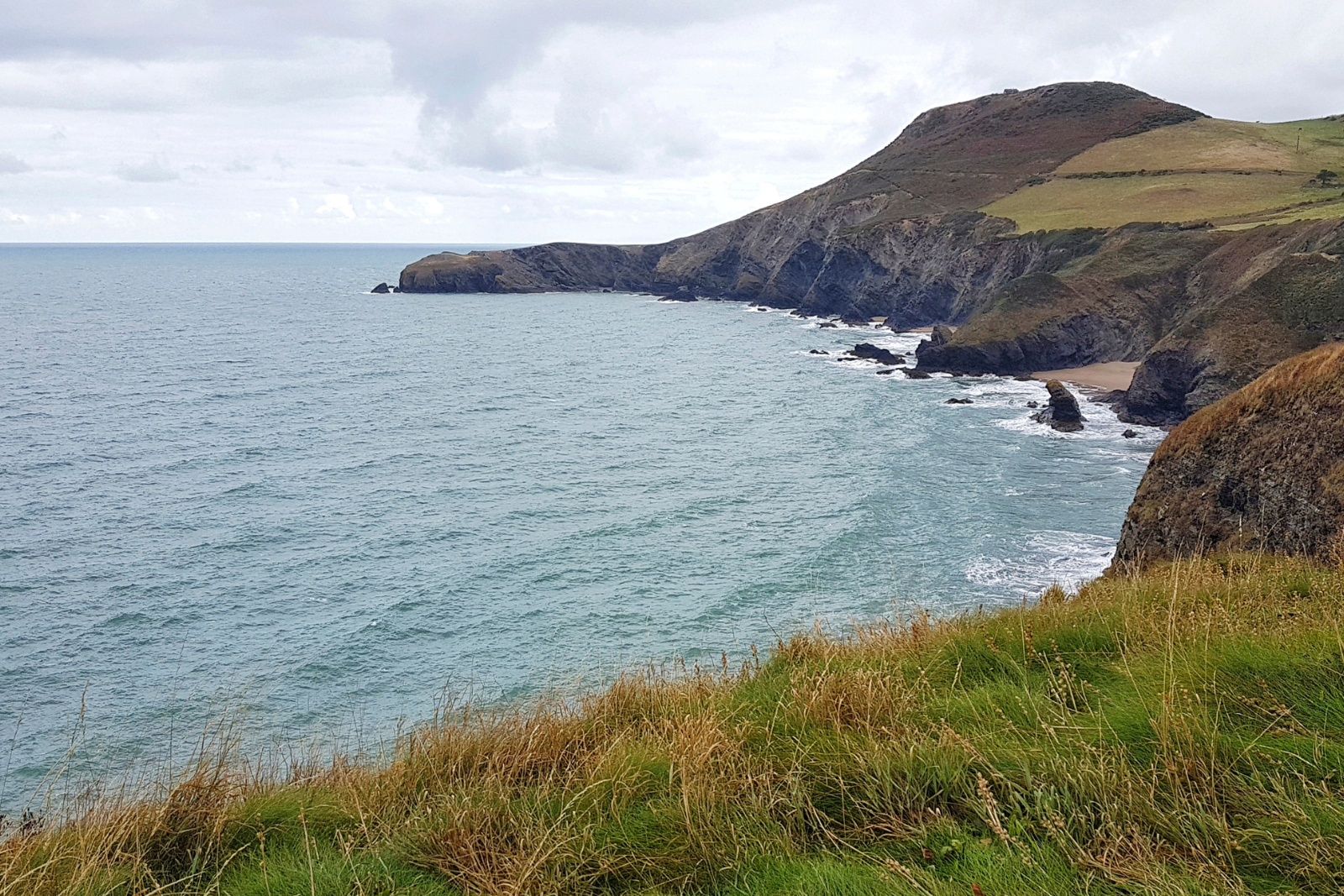 Cliffs and coastline at Llangrannog, Ceredigion