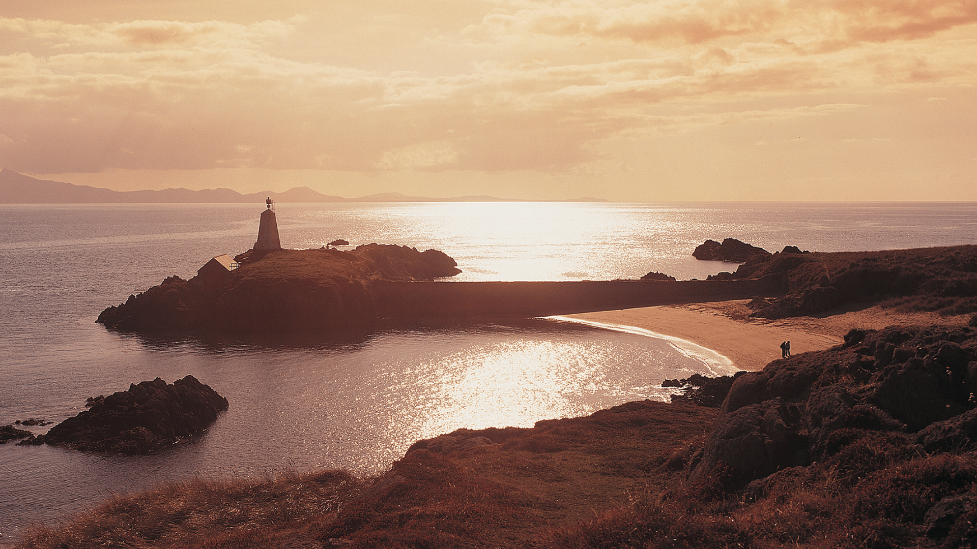 Image of Tŵr Bach Lighthouse at the Llanddwyn Beach Wales Coast Path Walking Holidays