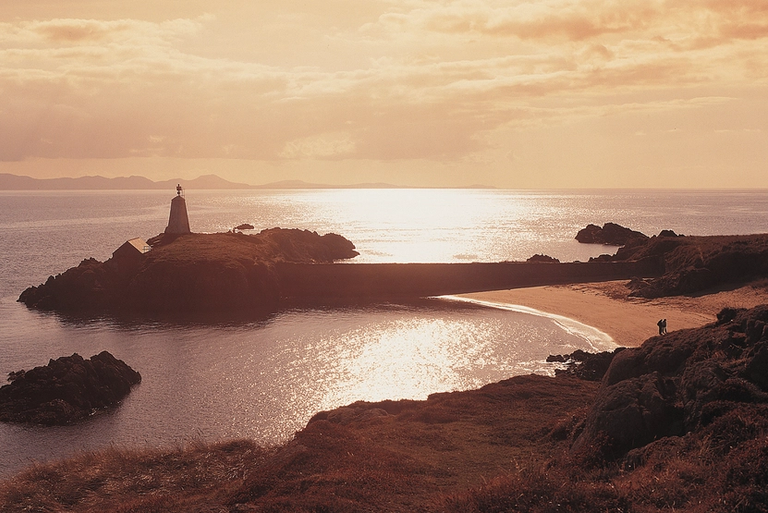 Image of Tŵr Bach Lighthouse at the Llanddwyn Beach Wales Coast Path Walking Holidays