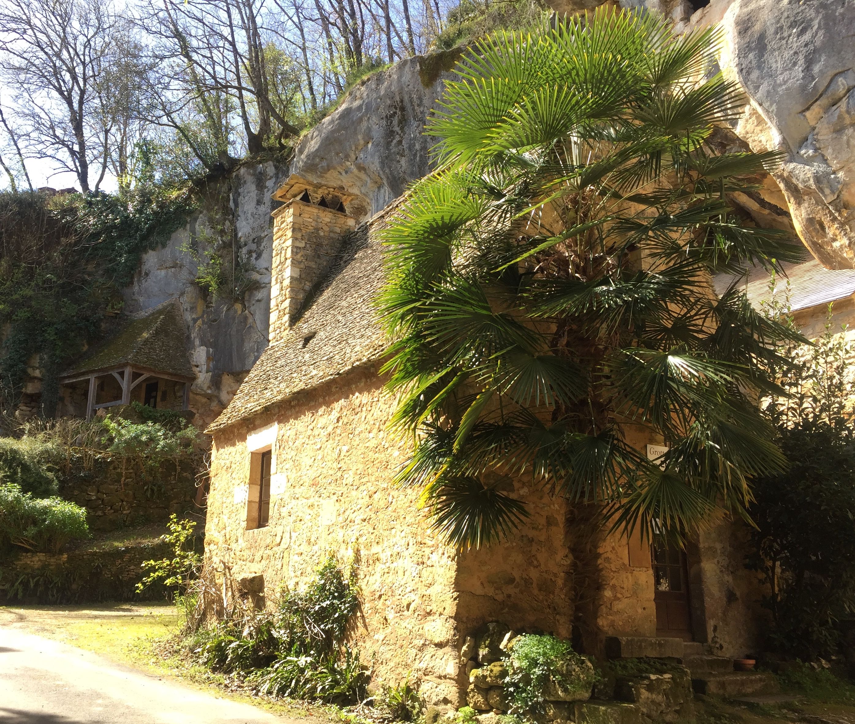 Prehistoric rock shelter at Les Eyzies in the Vézère Valley, Dordogne