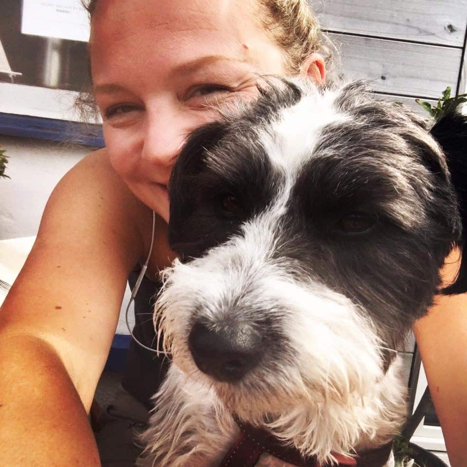 Becca with Oarley