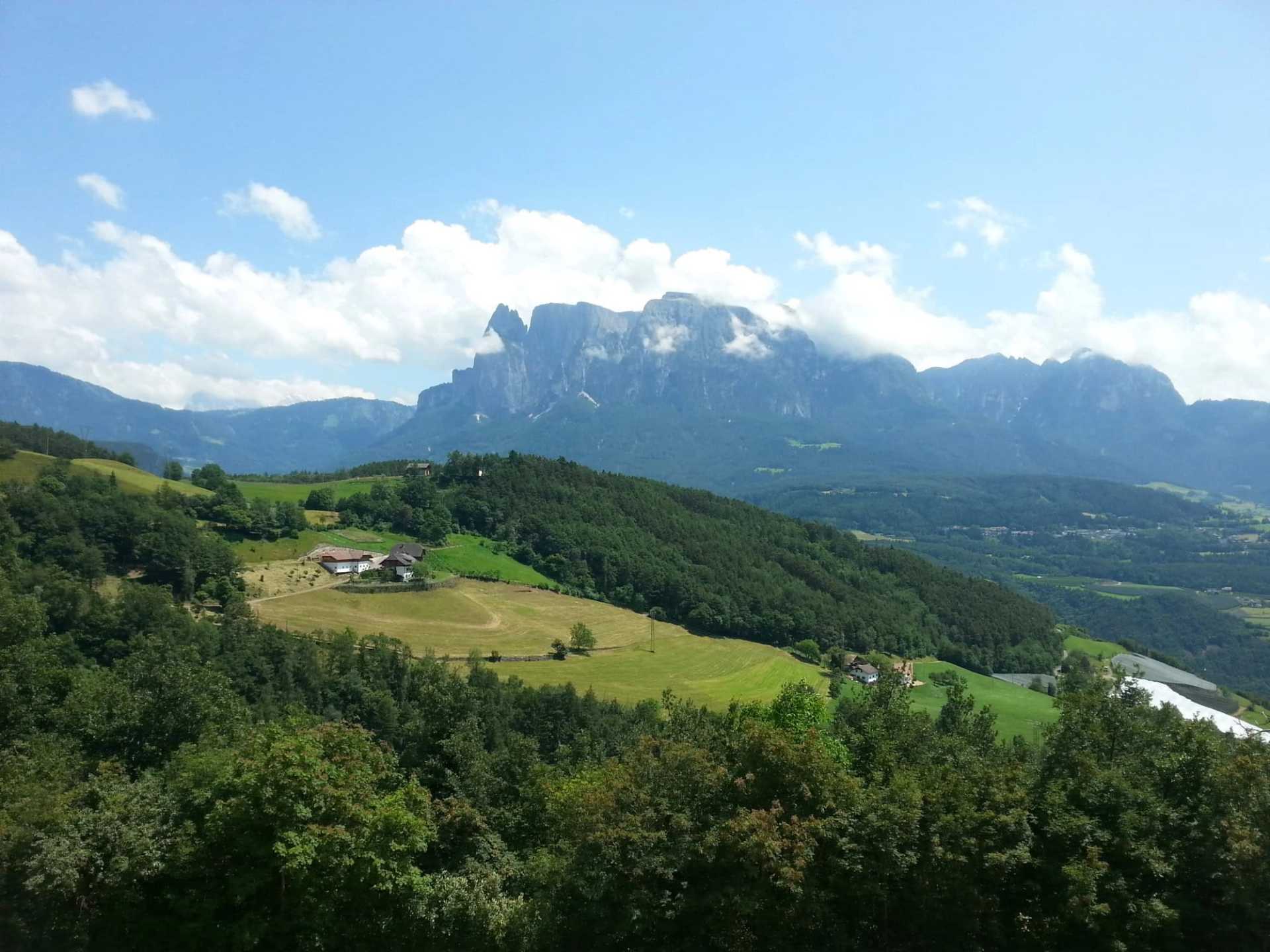 South Tyrol countryside beneath the Schlern massif