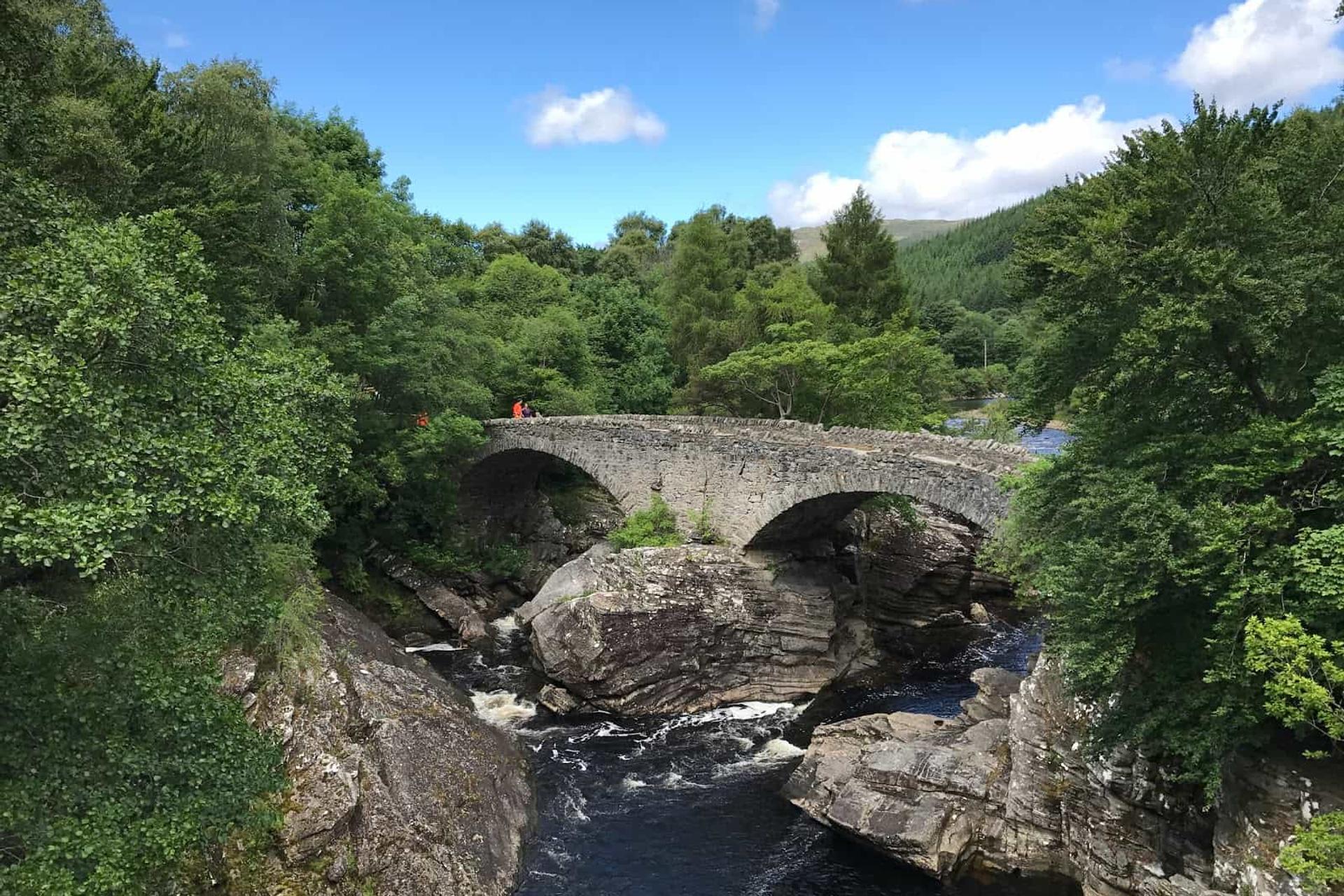Telford bridge ove River Moriston, Great glen Way Walking holidays