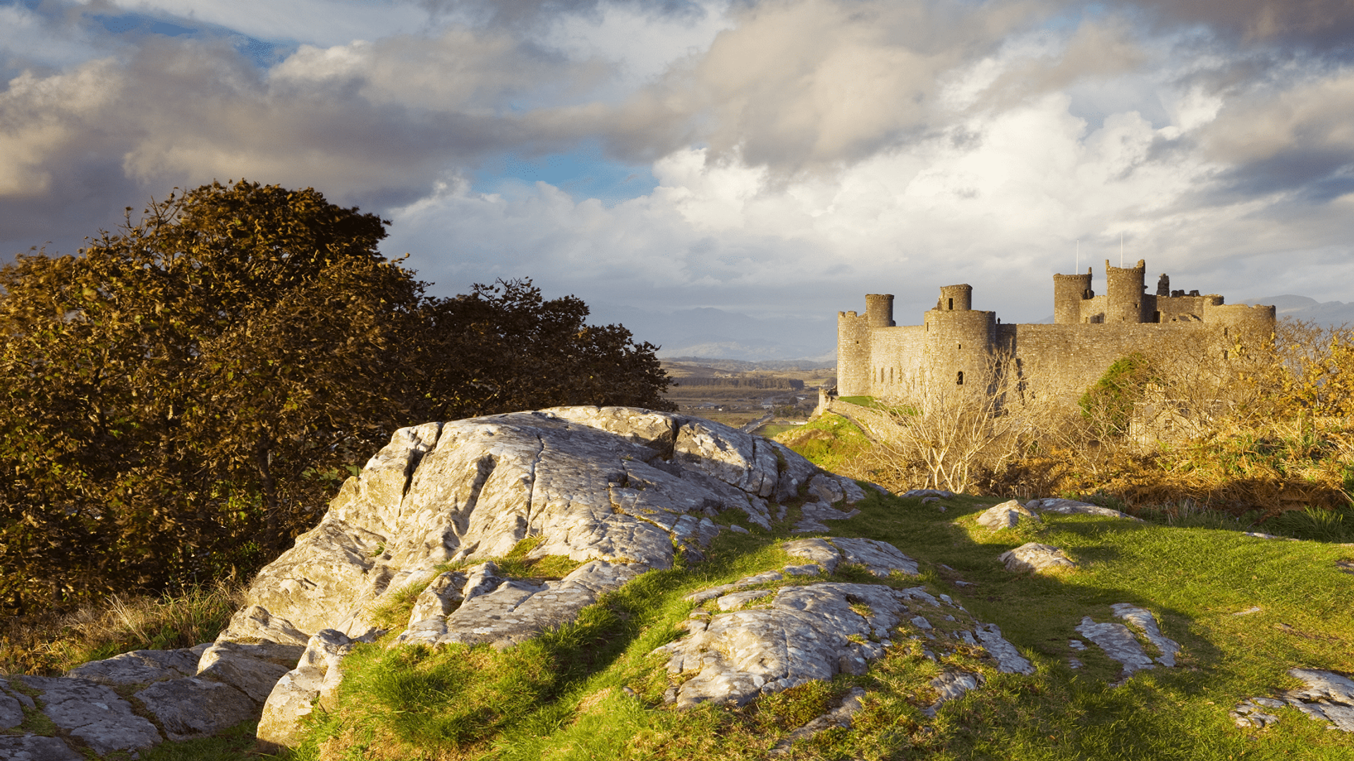 Harlech Castle on the Meirionnydd Coast