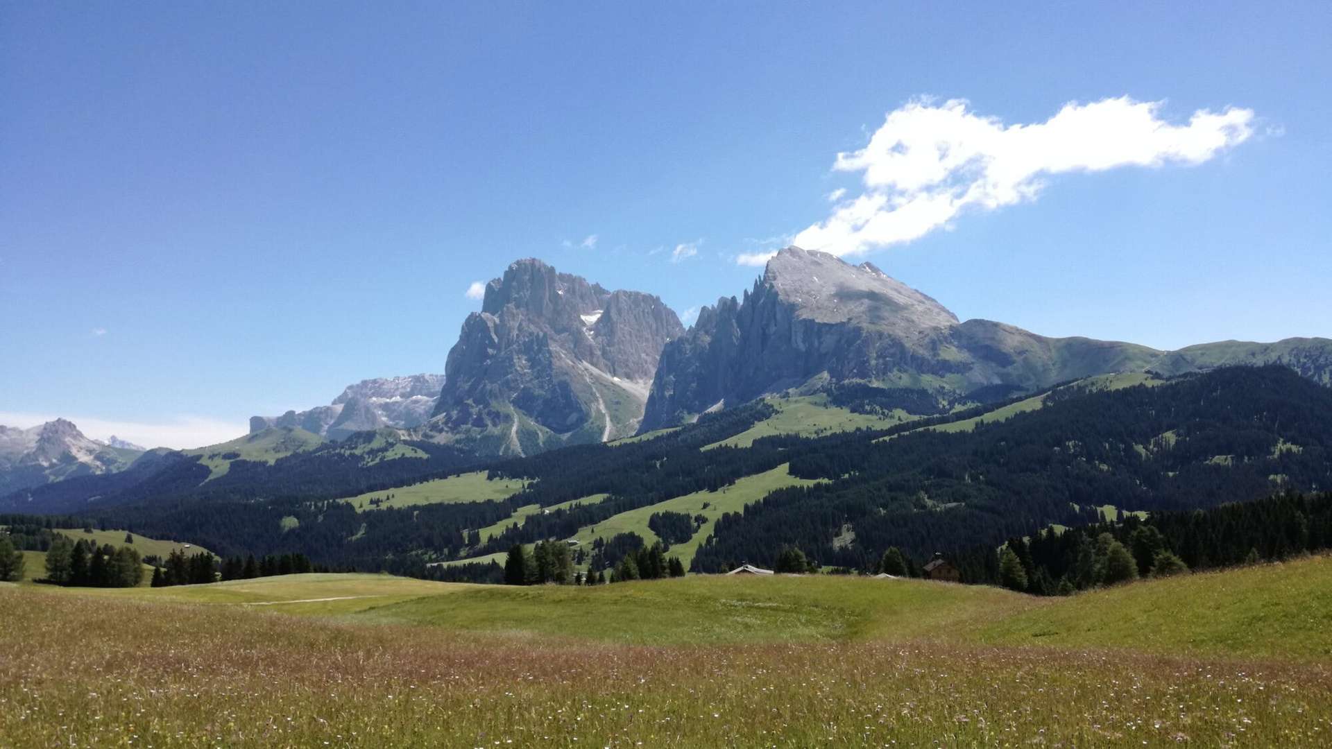 View of the Dolomites