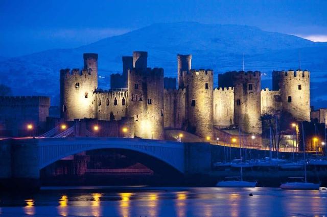 Conwy Castle at Night