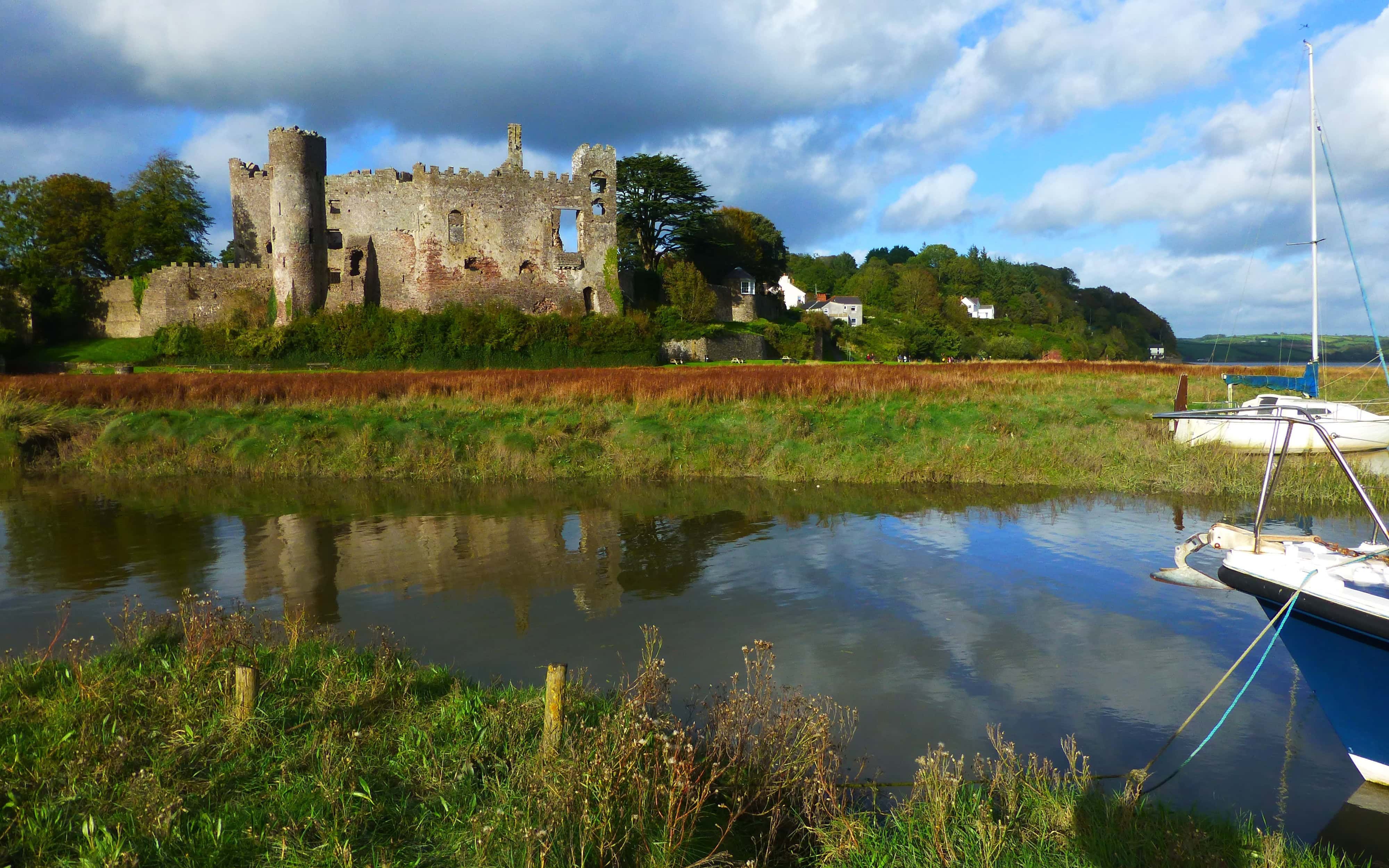 Estuary of the River Taf in Wales