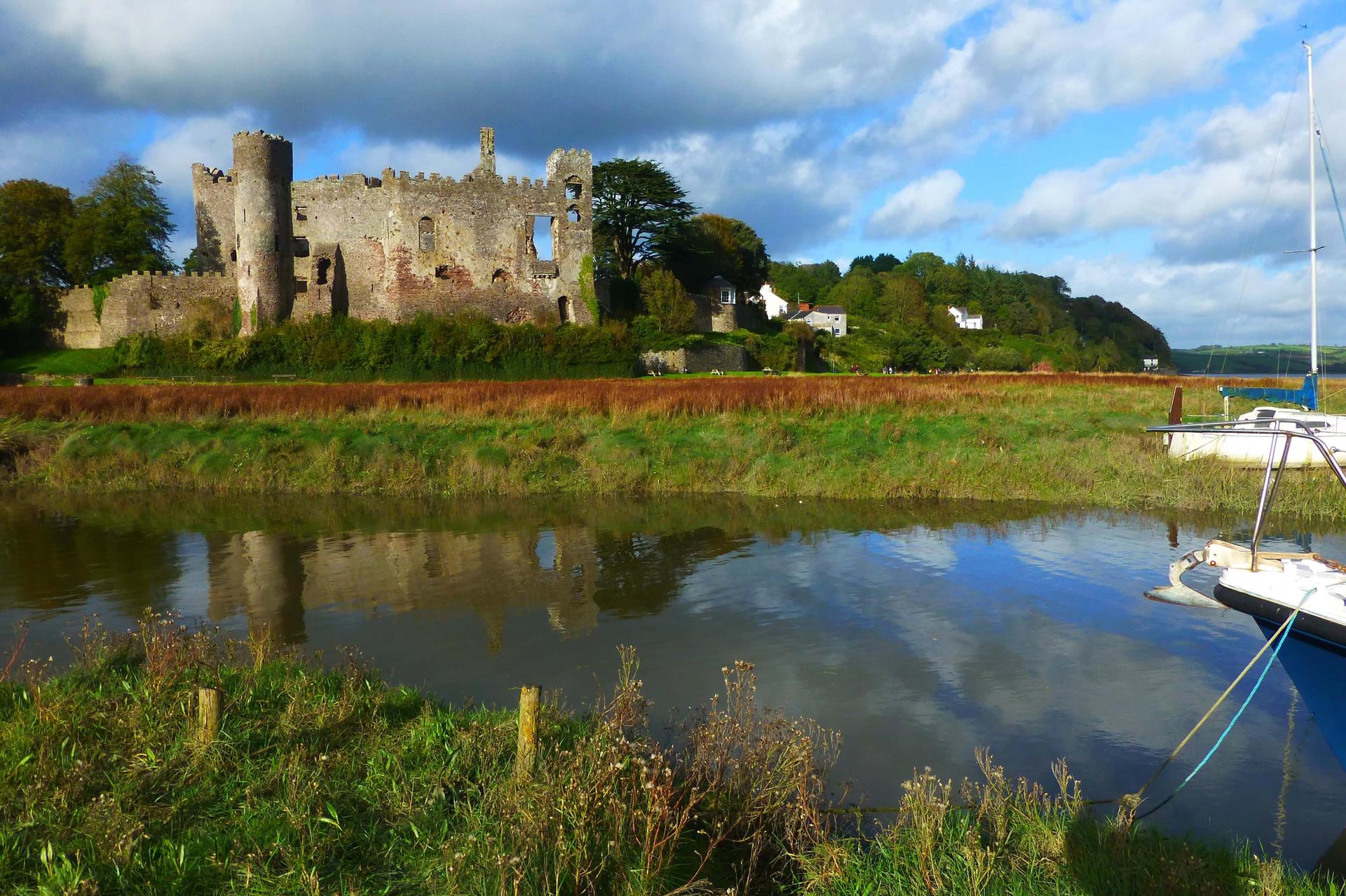 Estuary of the River Taf in Wales