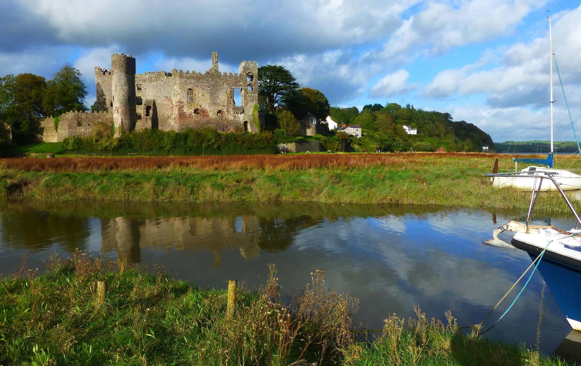 Estuary of the River Taf in Wales
