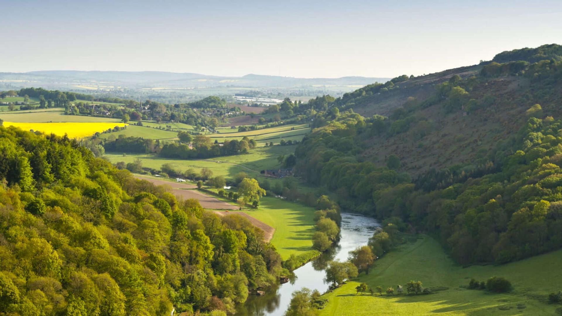Large scale shot of the Wye ValleyScenery