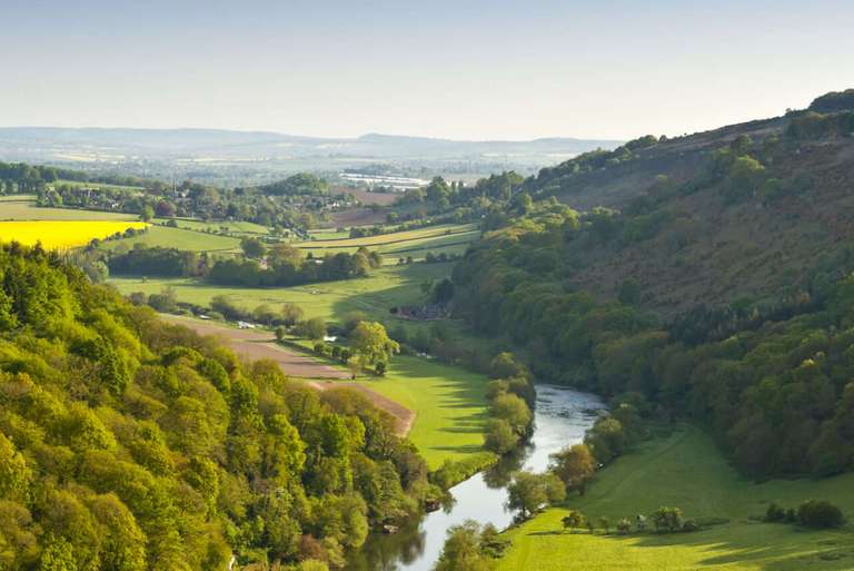 Large scale shot of the Wye ValleyScenery