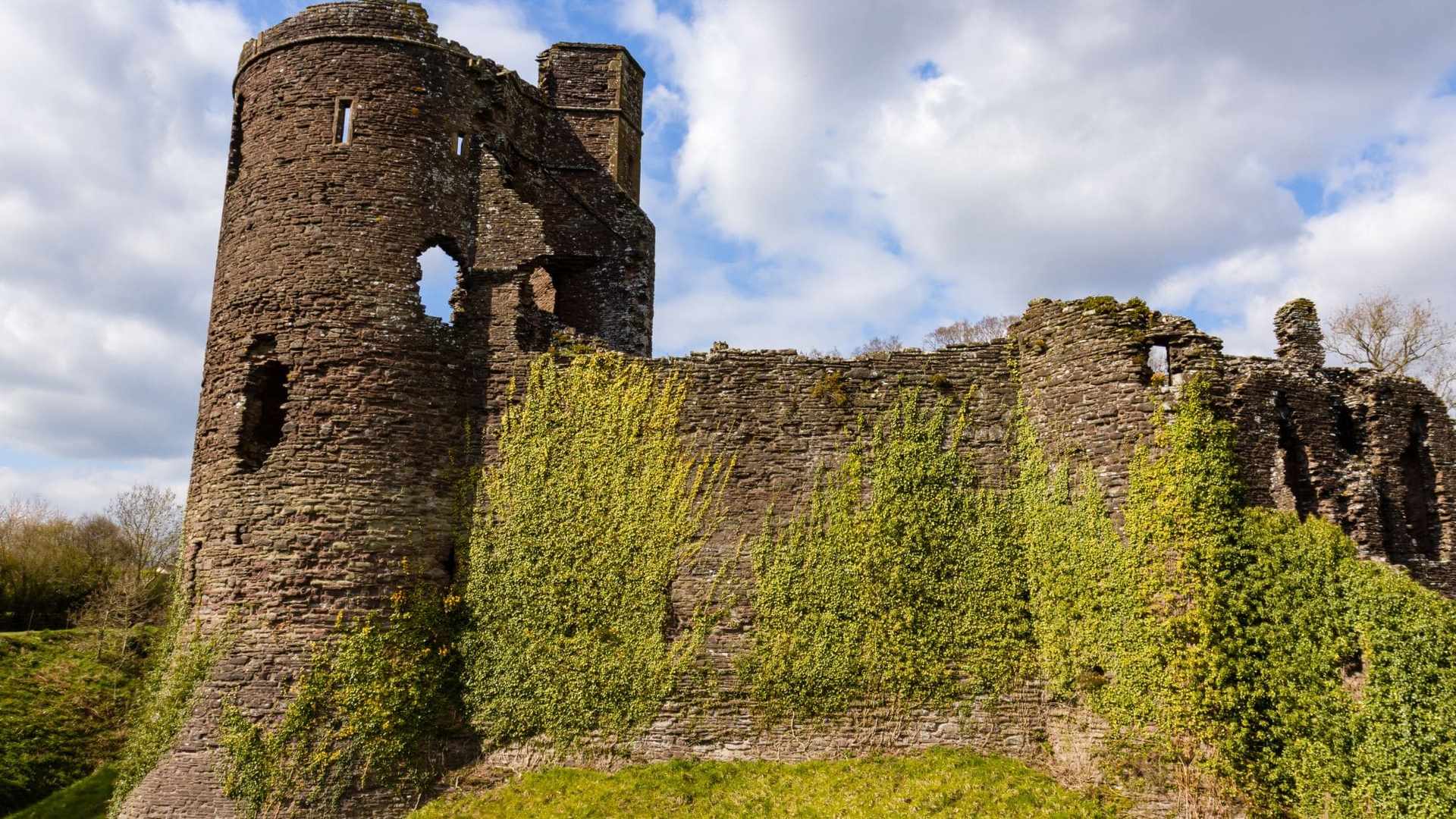 Walls and remains of a 12th Century, Grosmont Castle