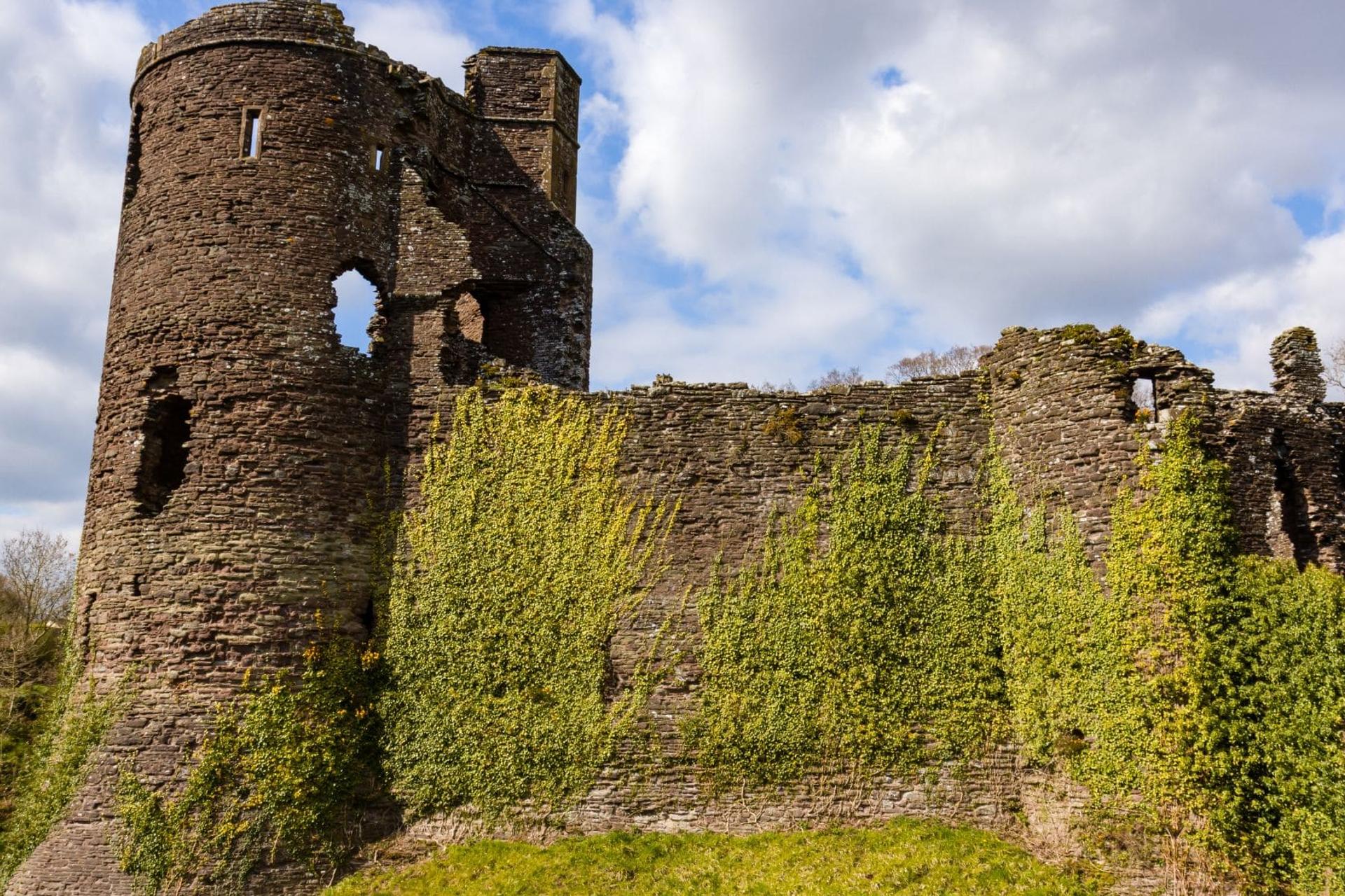 Walls and remains of a 12th Century, Grosmont Castle