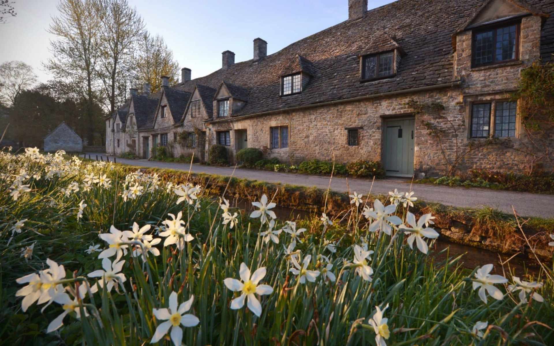 Cotswold village, Gloucestershire in May dawn