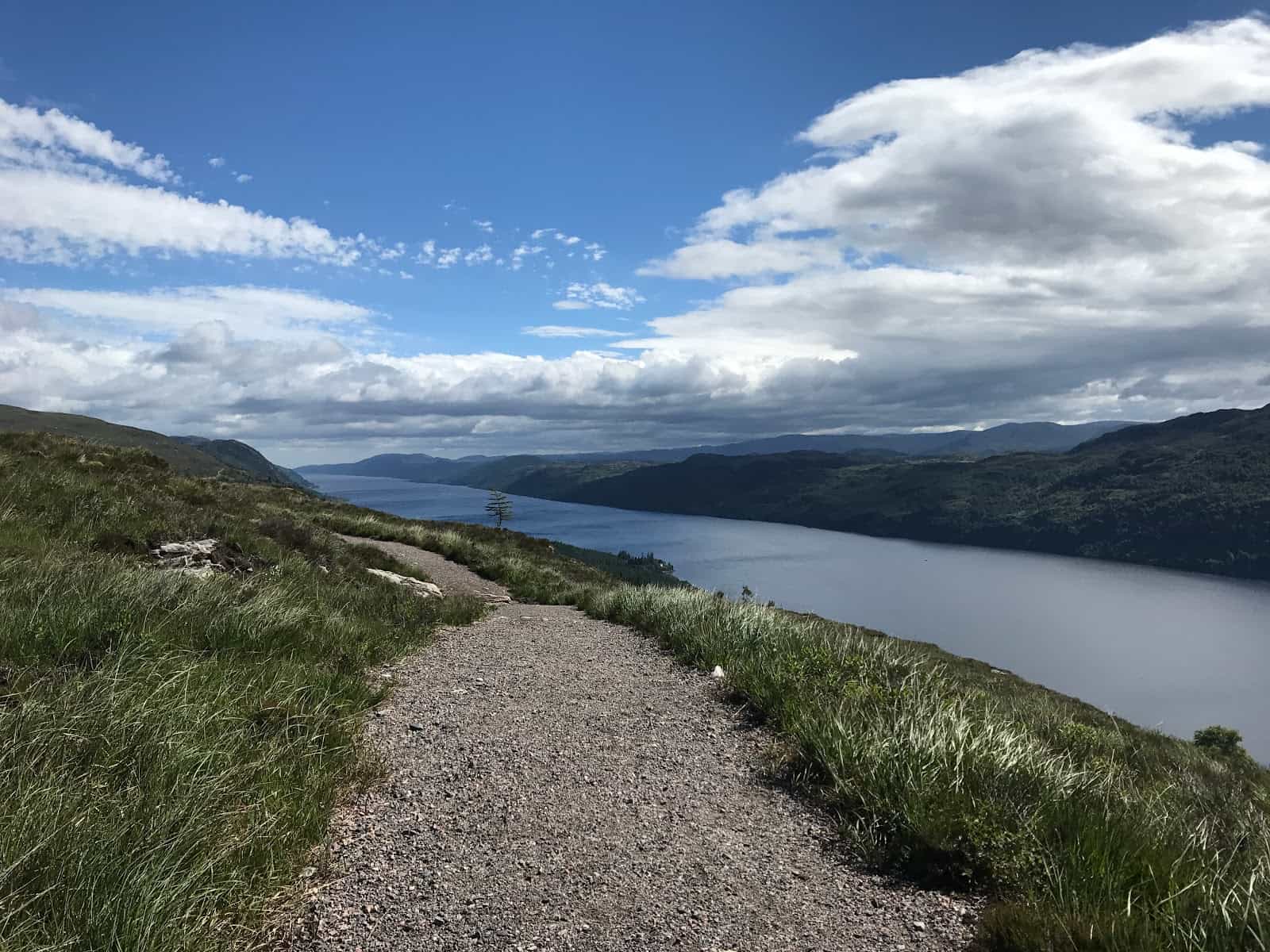 View over Loch Ness, Scotland walking holidays