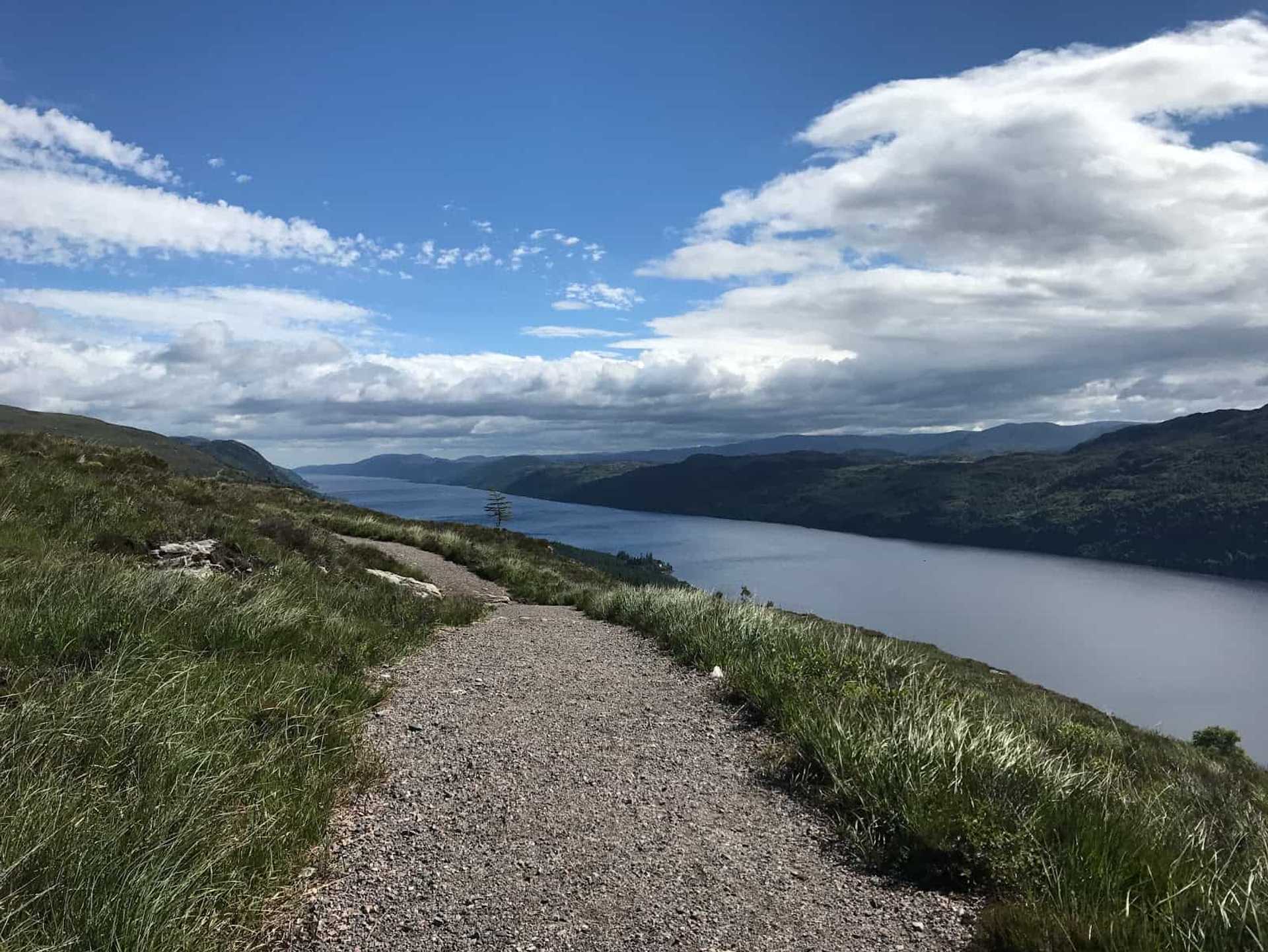 View over Loch Ness, Scotland walking holidays