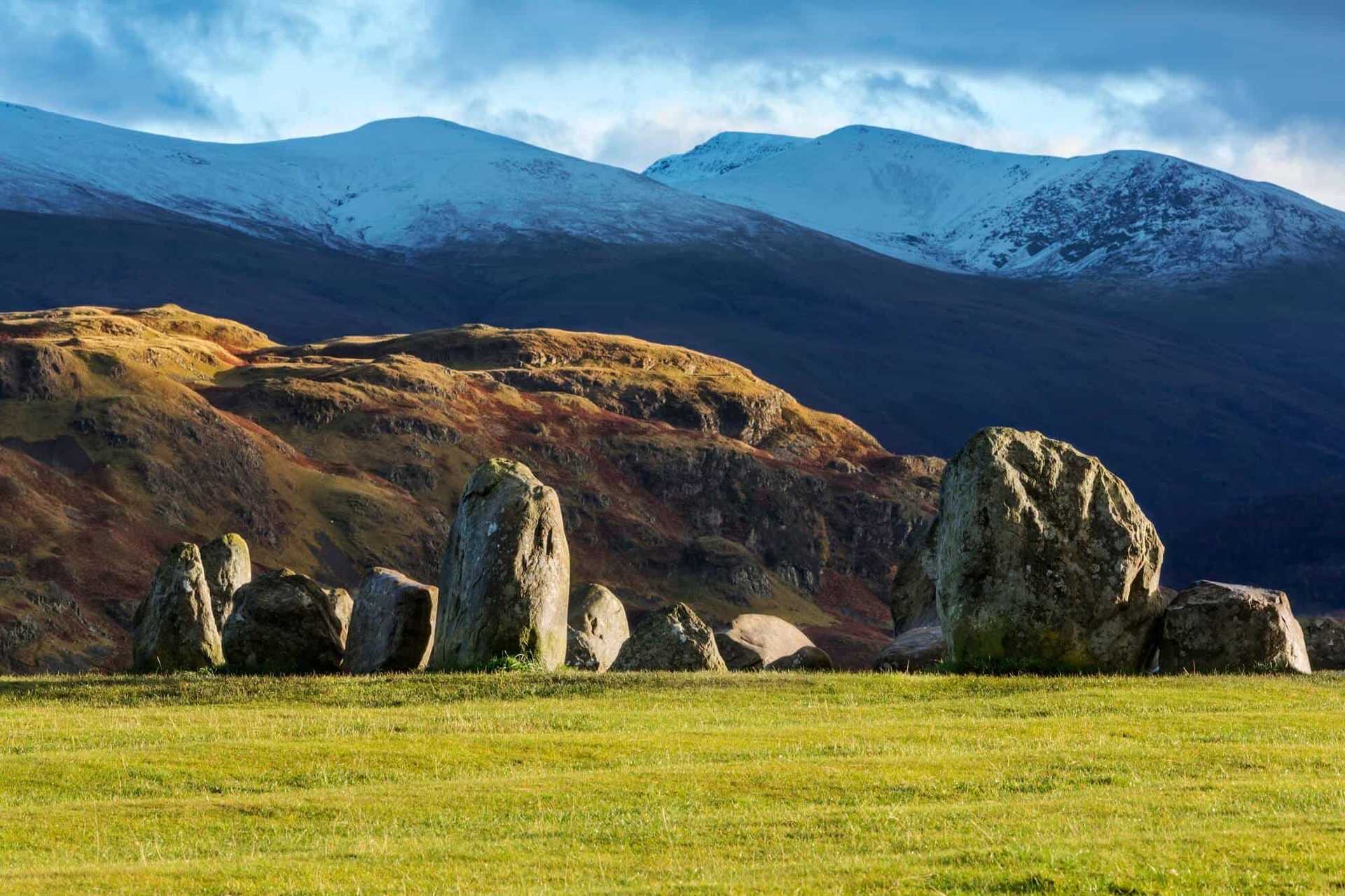 Keswick Standing Stones on the Cumbria way