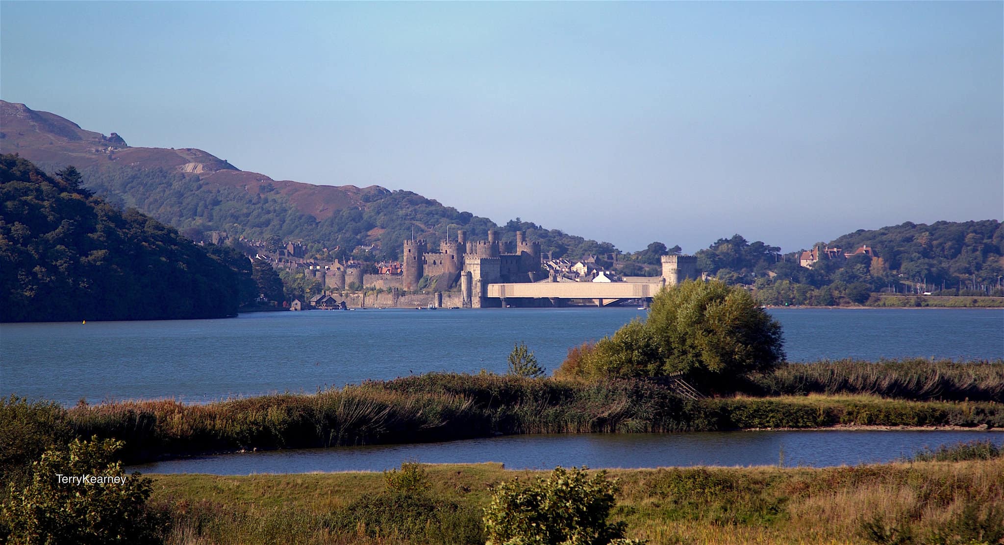 Conwy Castle Landscape, North Wales Coast Path