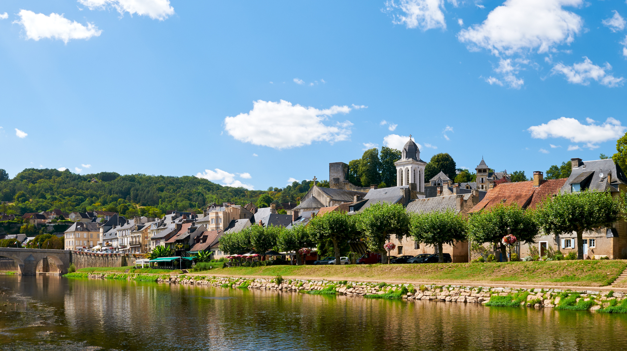Montignac beside the Vézère River in the Dordogne