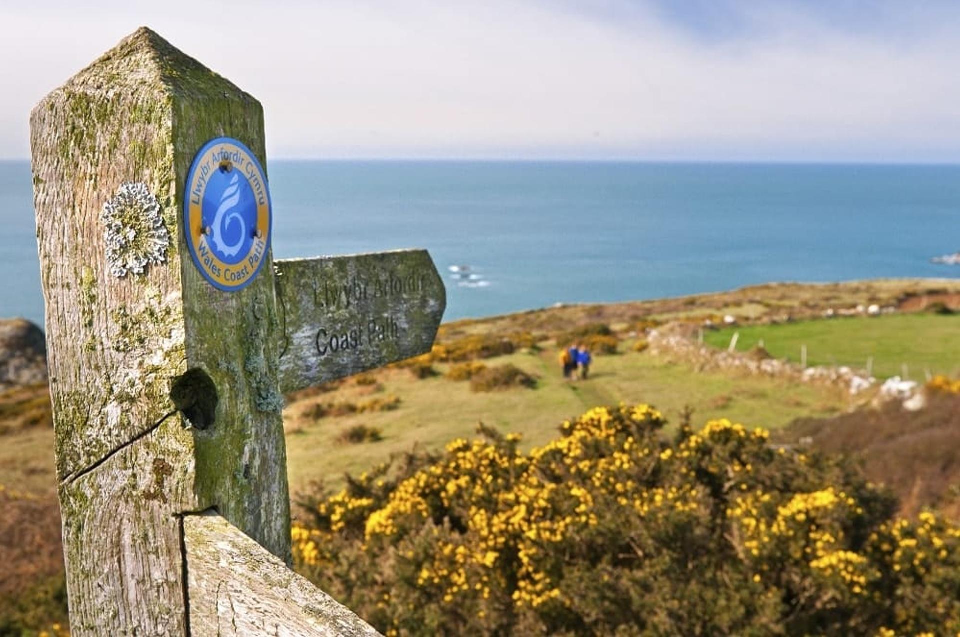 Image of Wales Coast Path signpost