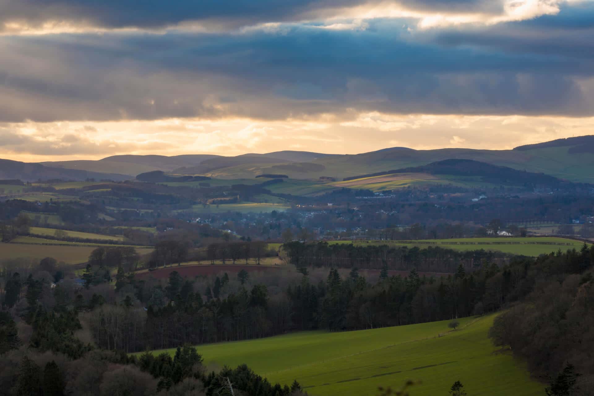 Walter Scott's favourite view over Melrose