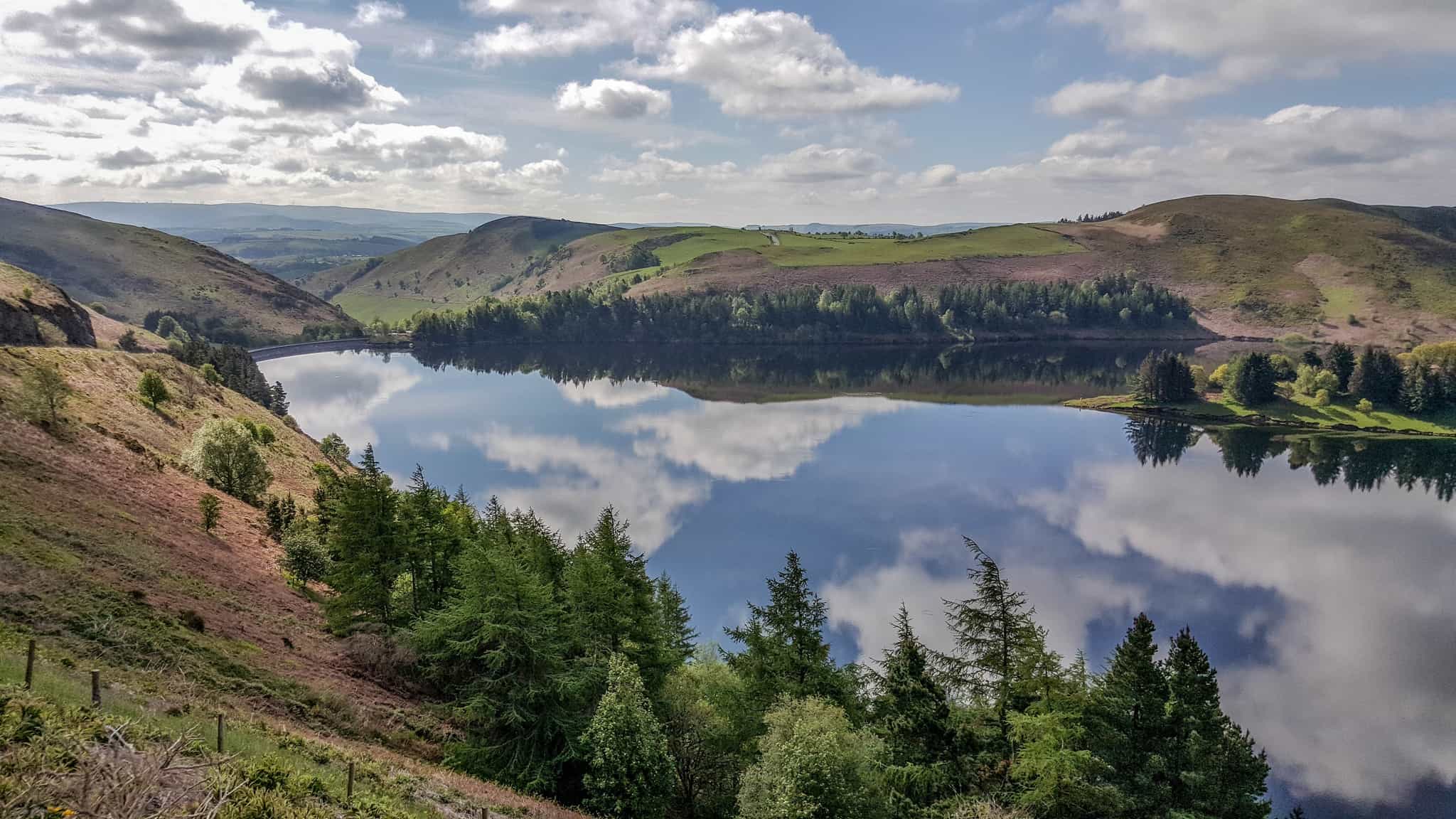 Clywedog Reservoir, Glyndwr's Way Walking Holiday